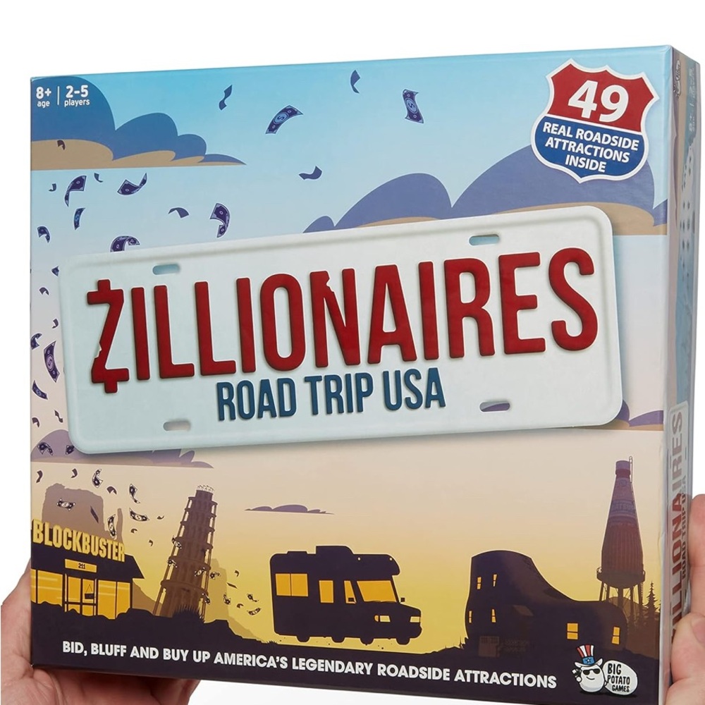 Zillionaires Road Trip USA Board Game